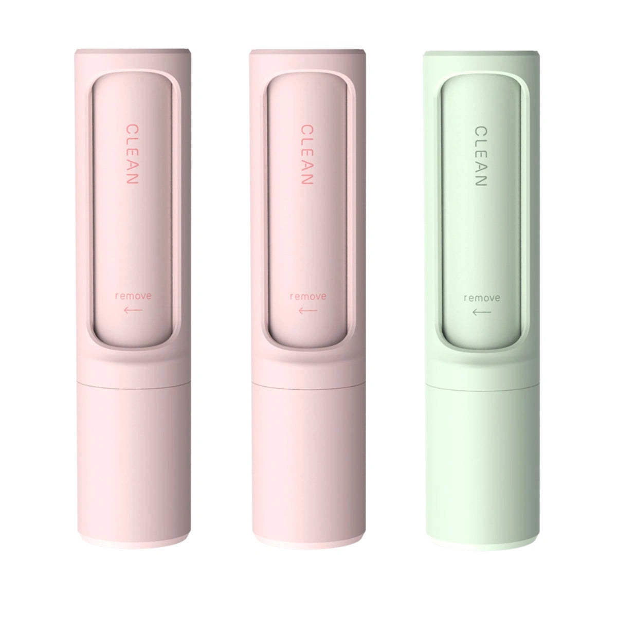 Rotating cylinder electrostatic brush for pet hair removal on clothes