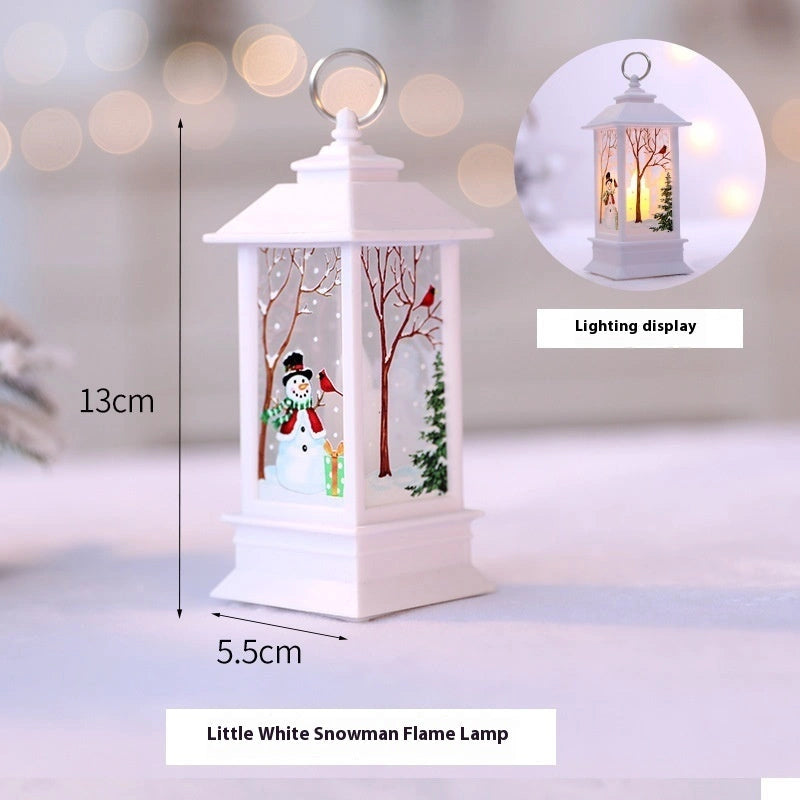 Santa Claus LED Night Light Battery Powered Hanging Lantern