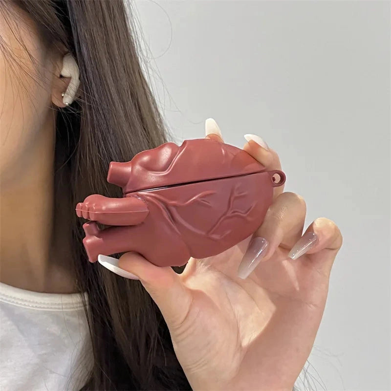 3D Heart Design Silicone Case for AirPods Pro and 3rd Generation