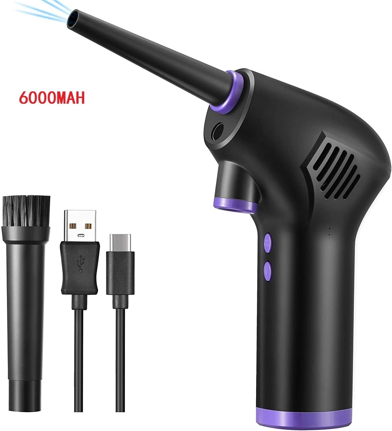 Cordless Air Duster with 70m/s Air Thrust for Electronics Cleaning