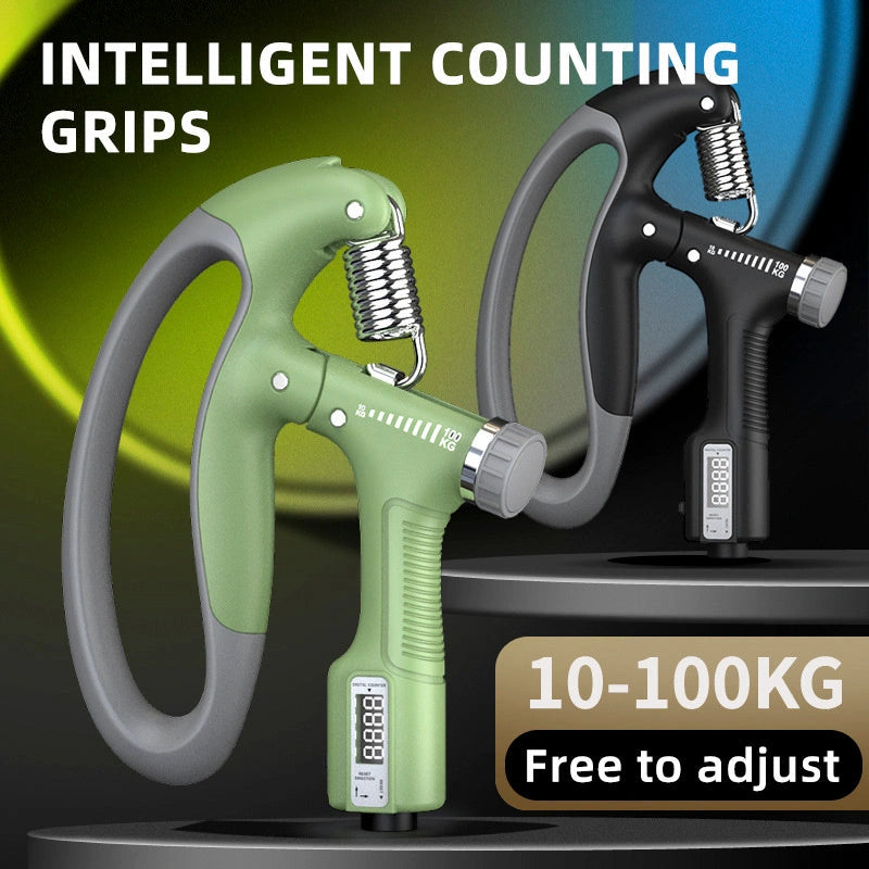Smart Counting Grip with Adjustable Resistance 10-100KG for Hand and Arm Training