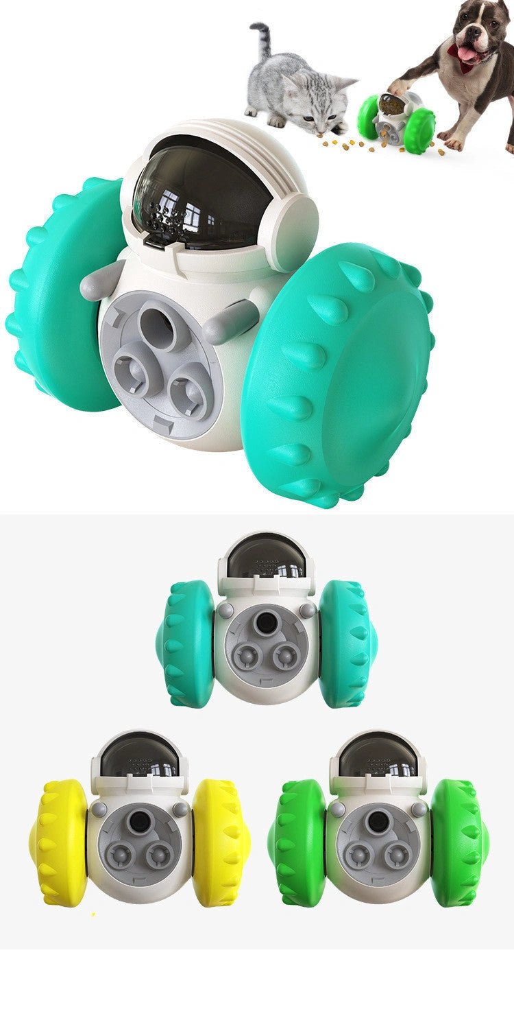 Tumbler Balance Car Dog Toy with Food Reward Feature
