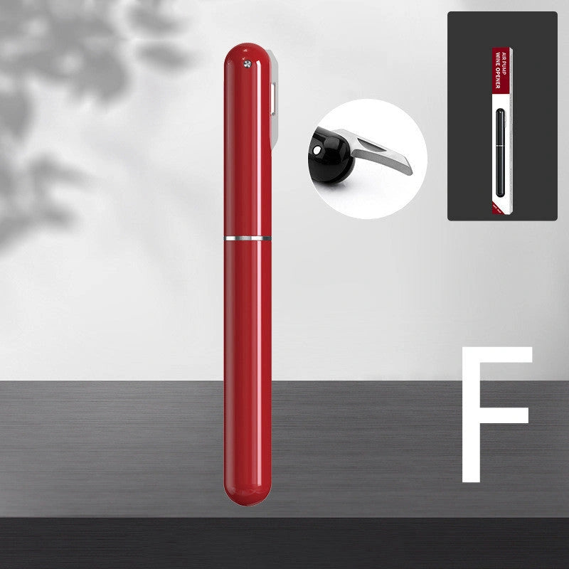 Red Wine Needle Pen-shaped Air Pressure Bottle Opener for Effortless Cork Removal