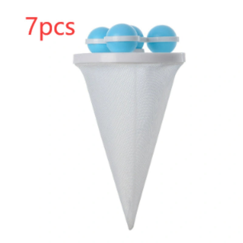 Gyroscopic Washing Machine Filter Pouch for Hair and Lint Removal