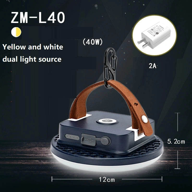 15600mAh Portable LED Magnet Flashlight with Adjustable Brightness