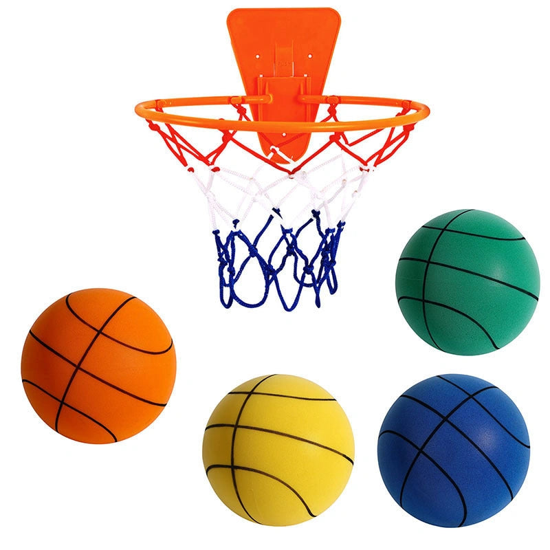 Silent High Density Foam Sports Ball for Indoor Basketball Games