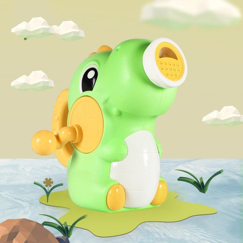 Dinosaur-shaped manual spraying bath toy for kids