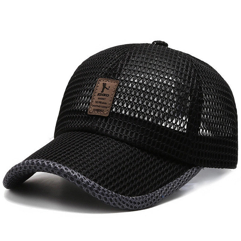 Big Eaves Summer Men's Outdoor Sunshade Baseball Cap with Quick-dry Mesh