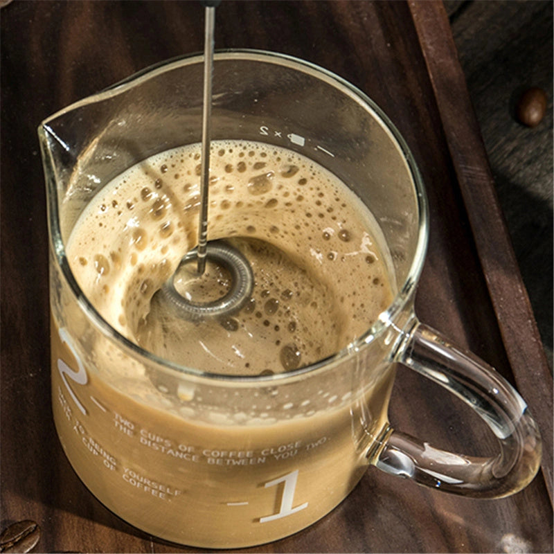 Electric Coffee Blender with Milk Frother and Handheld Whisk