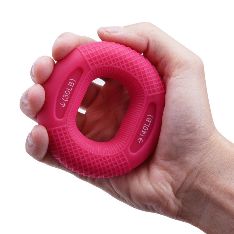 Silicone Adjustable Grip Ring for Finger and Forearm Training 20-80 Pounds