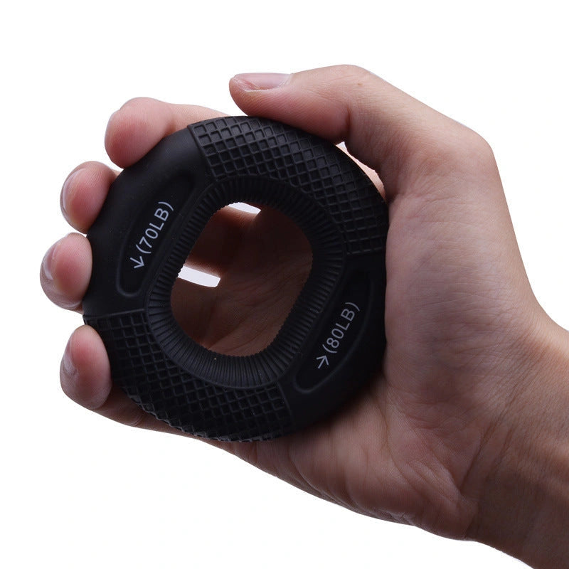 Silicone Adjustable Grip Ring for Finger and Forearm Training 20-80 Pounds
