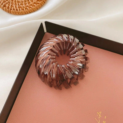 Velvet Bird's Nest Hair Ring Hairpin for High Ponytails