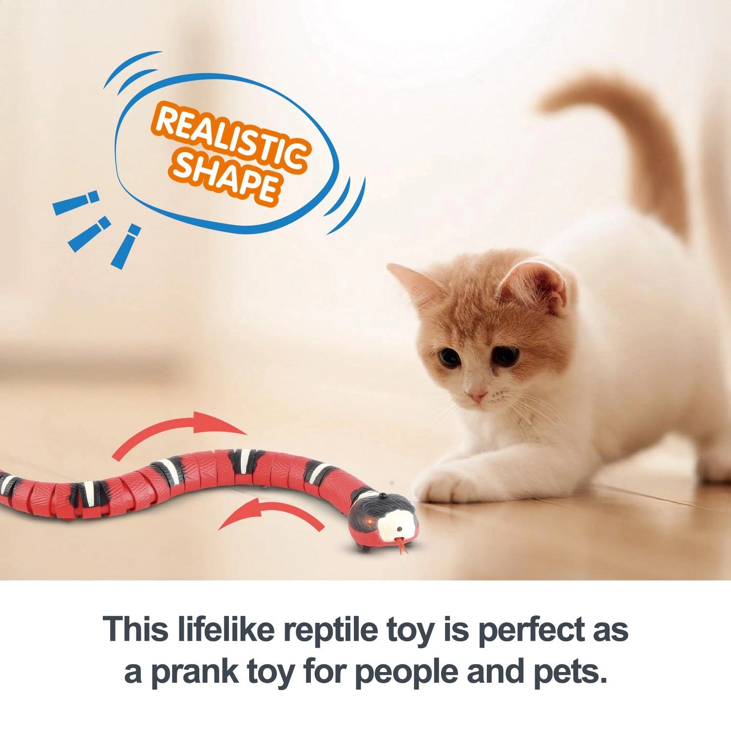 Smart Sensing Interactive Cat Toy with USB Rechargeable Feature