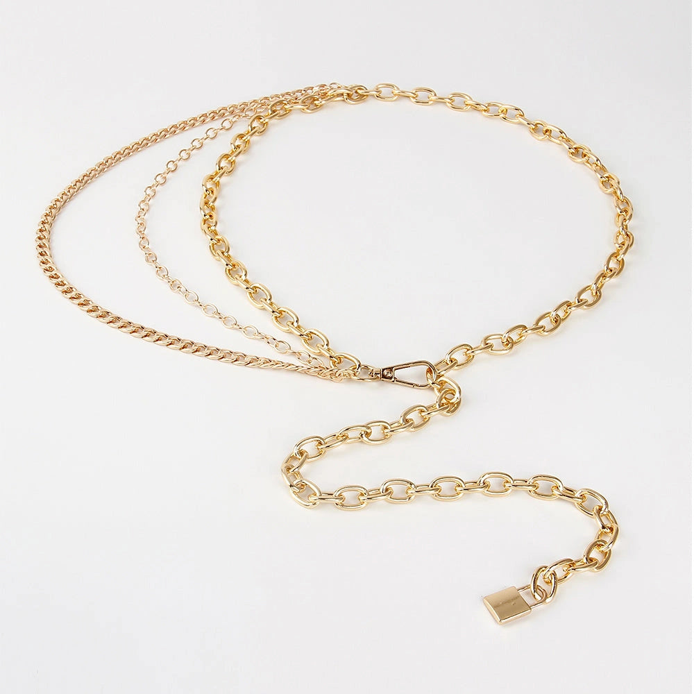 Adjustable alloy waist chain for summer styling