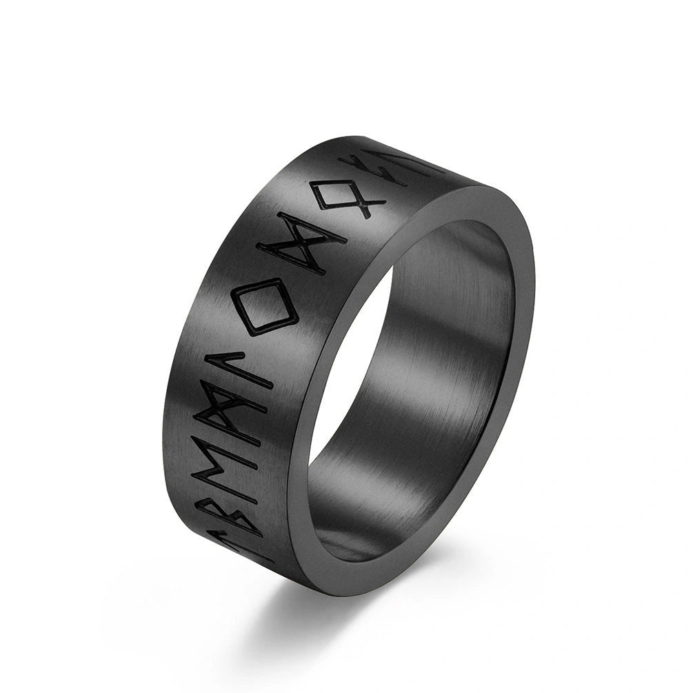 Stylish Titanium Steel Matte Brushed Unisex Rings