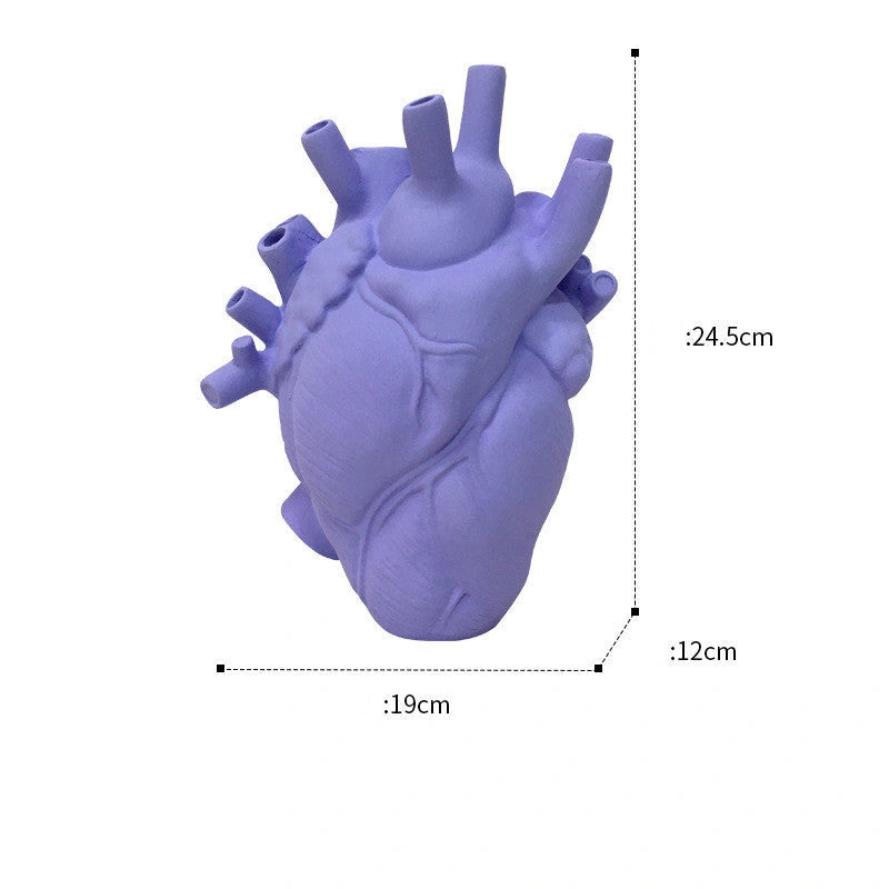 Heart-shaped Dry Vase in Nordic Style for Desktop Decoration