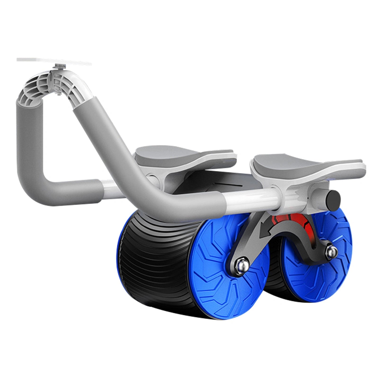2-in-1 Exercise Belly Wheel with Smart Counting for Indoor Fitness