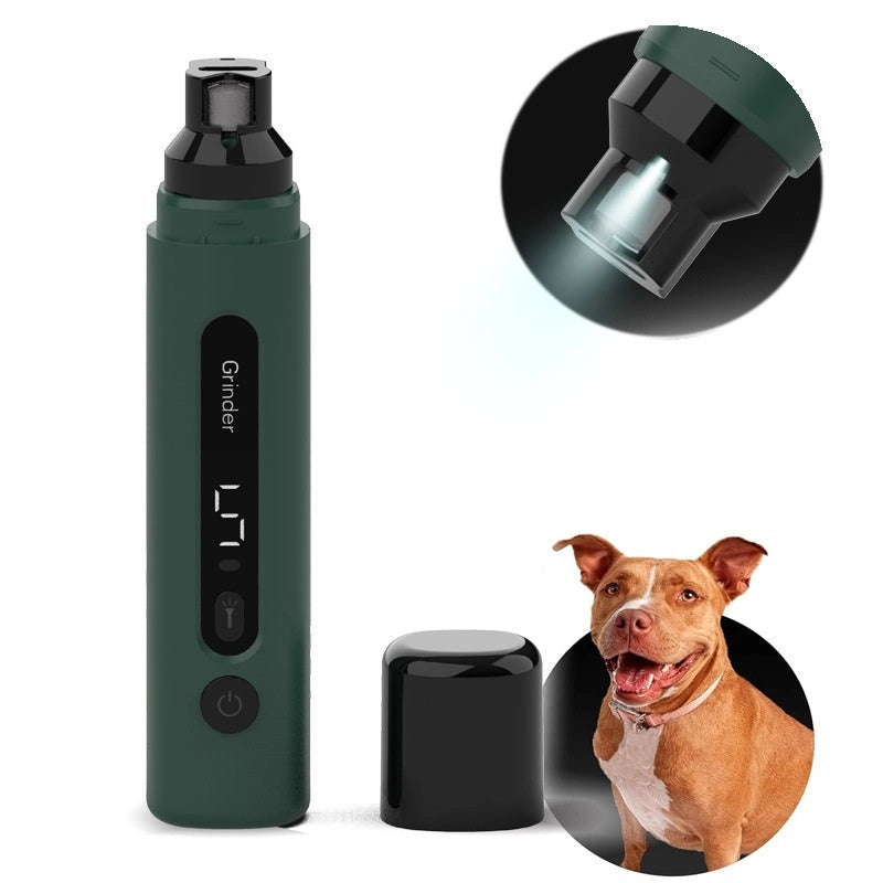 Rechargeable Electric Pet Nail Grinder with 5-Speed Settings