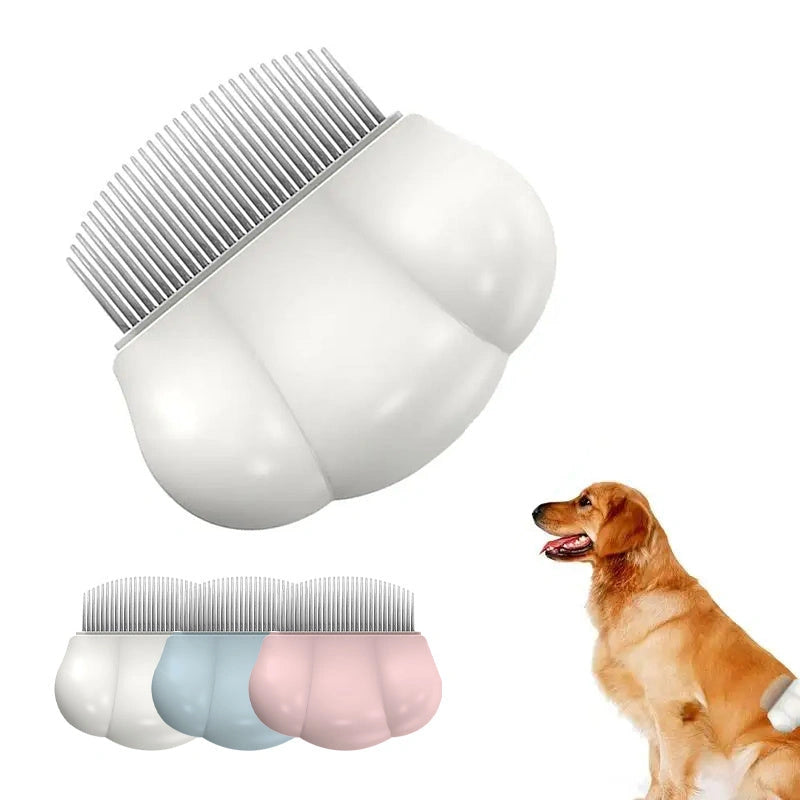Universal Pet Grooming Comb with Ergonomic Handle for Tangle-Free Fur