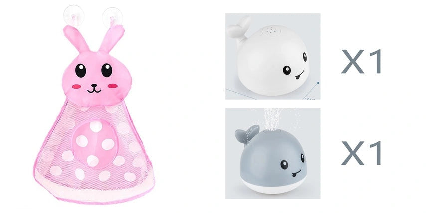 Electric Induction Whale Spray Toy for Baby Bath Time Fun