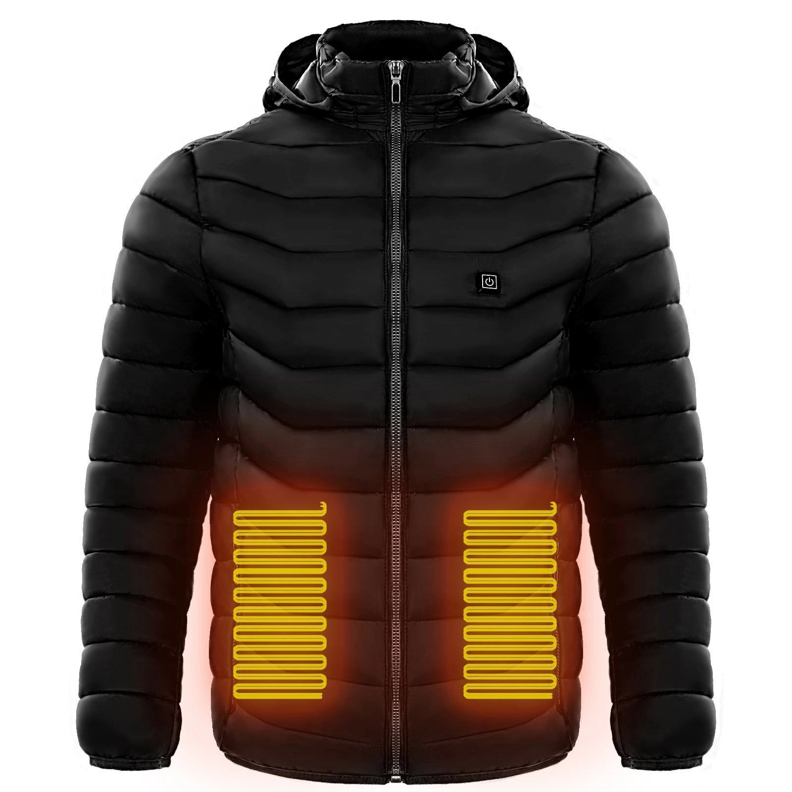 Men's Electric Heated Puffer Jacket with Insulated Hood
