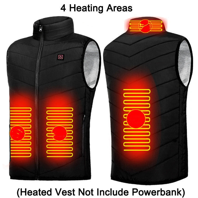 USB Heating Jacket with Multiple Heating Zones for Men and Women