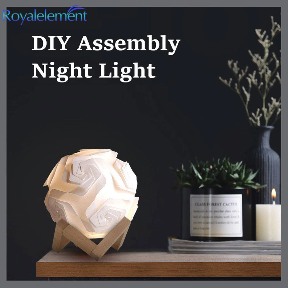 Bedside Moon Spherical Small Table Lamp with USB Interface