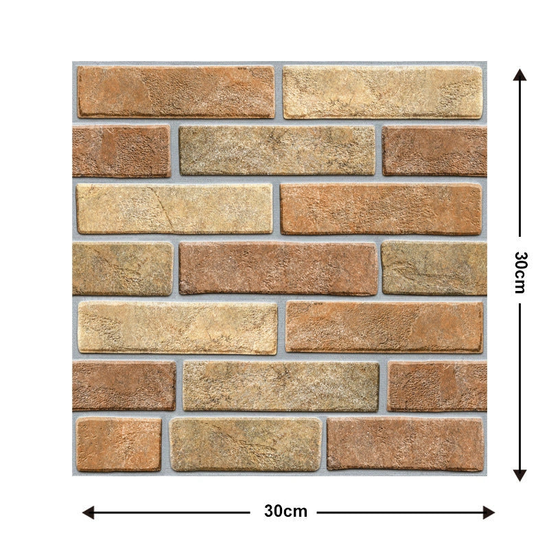 Brick Wallpaper Self-Adhesive Wall Sticker for Moisture-Proof Living Room Decoration