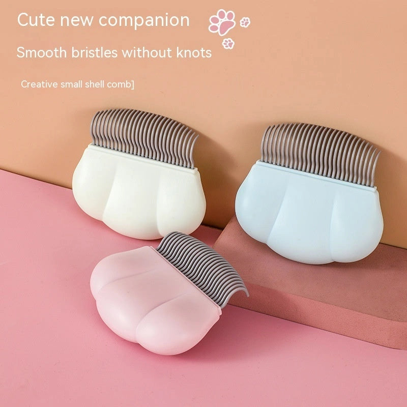 Universal Pet Grooming Comb with Ergonomic Handle for Tangle-Free Fur
