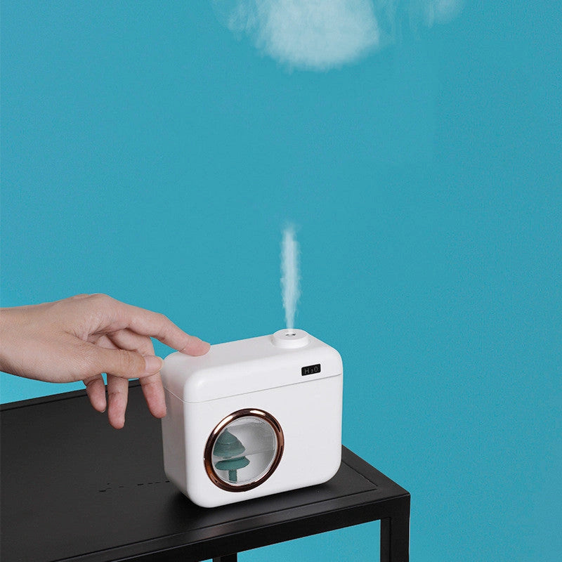 USB Camera-Shaped Desktop Humidifier with 400ml Capacity