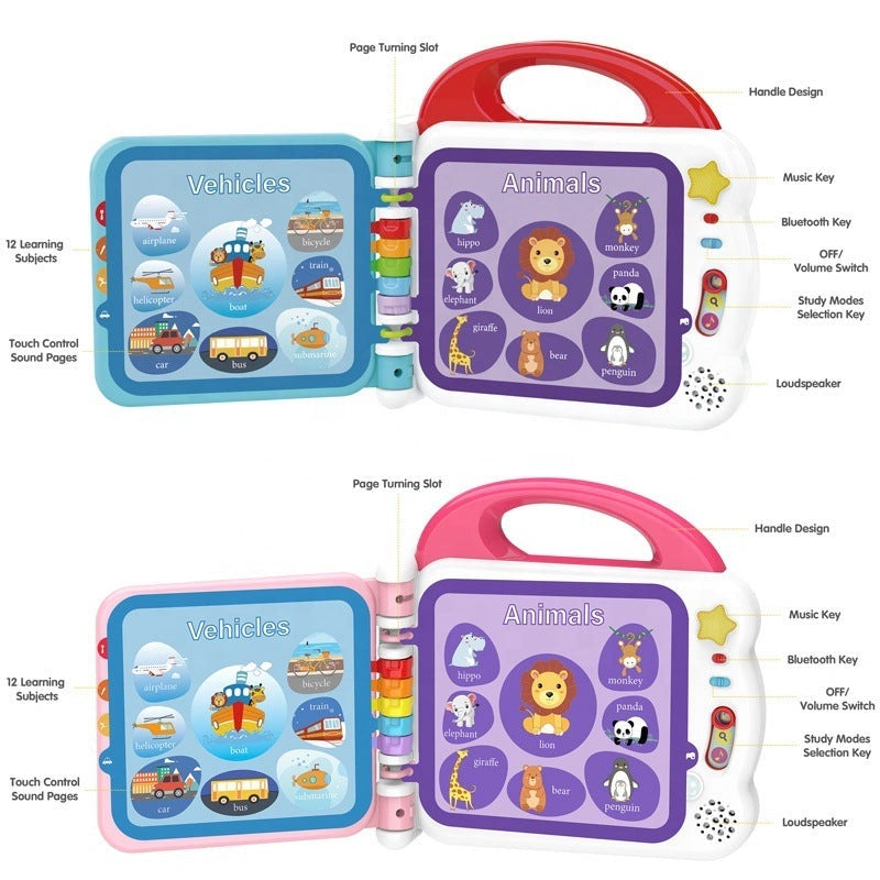 Educational English Kids Intelligent Book Learning Machine with Bluetooth