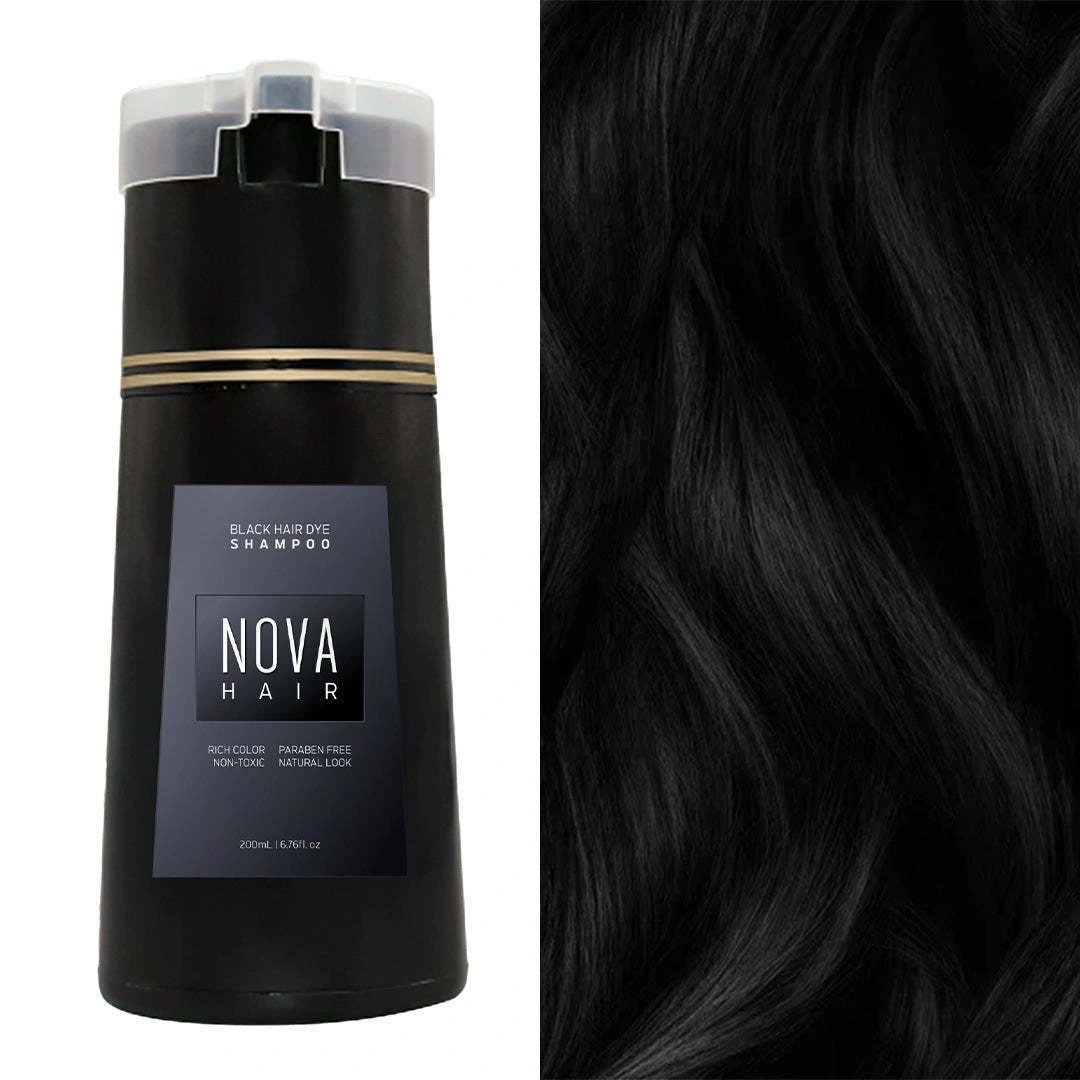 3-in-1 Hair Dye Shampoo for Natural Fast Grey Coverage
