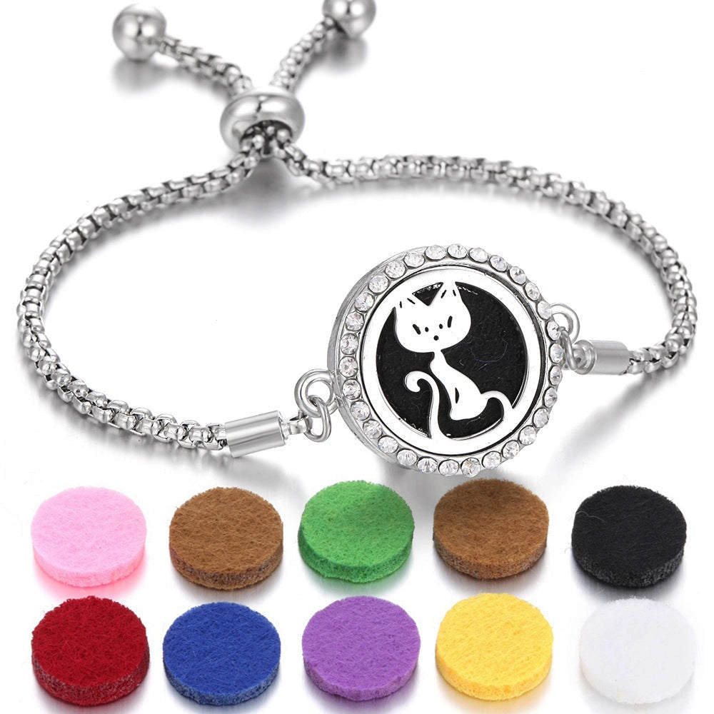 Stylish Aromatherapy Bracelet with Essential Oil Diffuser