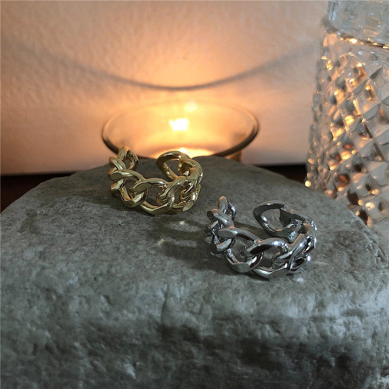 Adjustable aluminium alloy ring chain with electroplated finish
