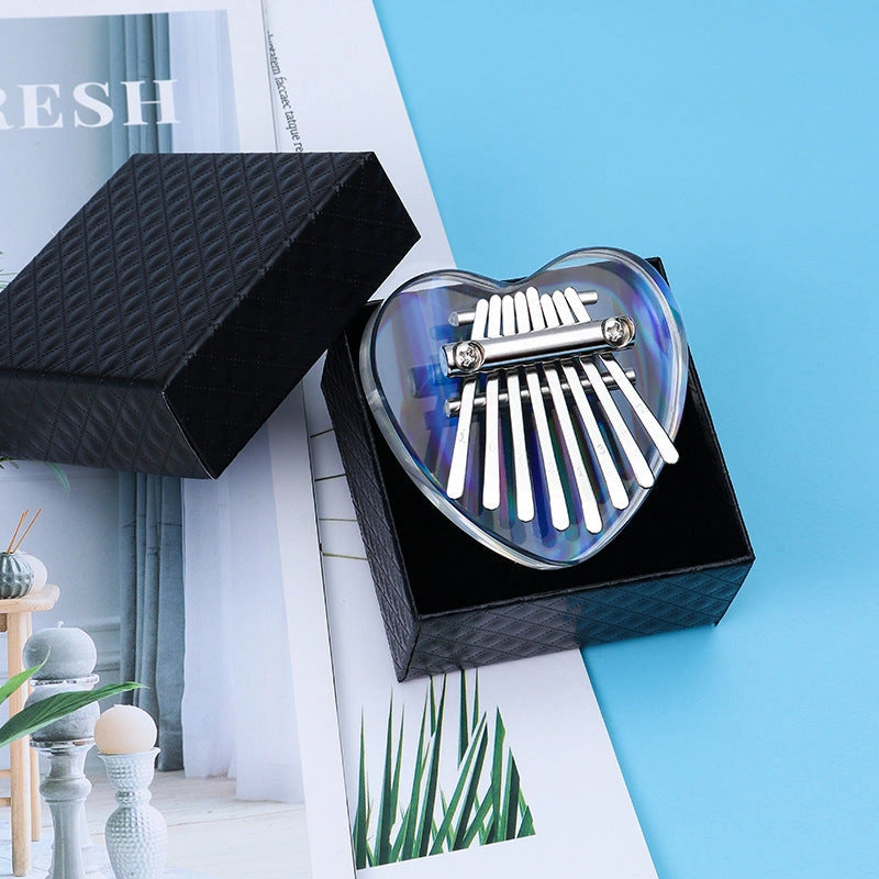 Mini Kalimba 8 Keys Thumb Piano with Wooden and Acrylic Options