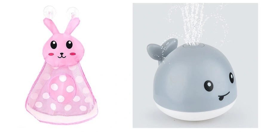 Electric Induction Whale Spray Toy for Baby Bath Time Fun