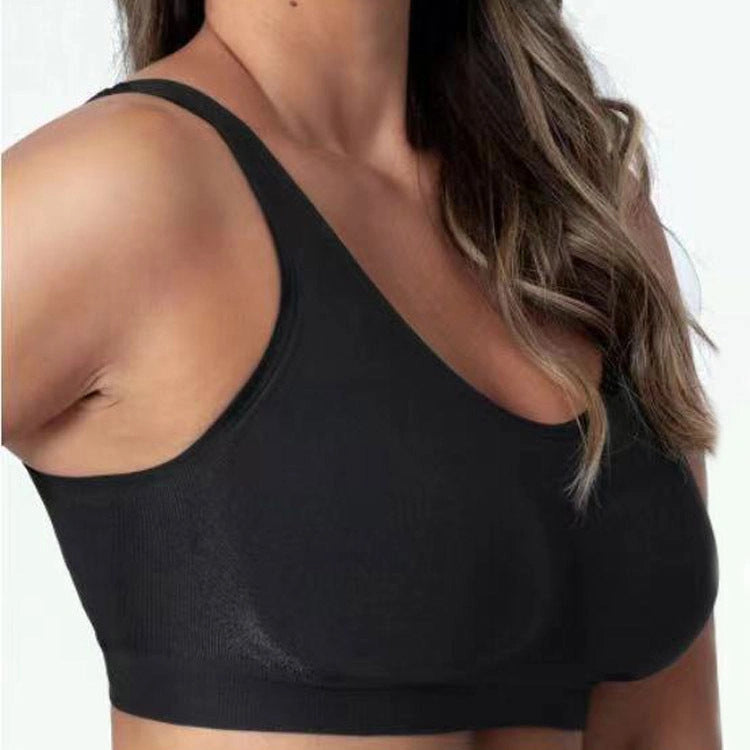 Plus-size S-3XL Nylon ShaperBra with Rear Three Row Buckle