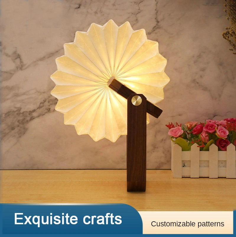 Nordic Style Wooden Hand Lamp with USB Rechargeable Feature
