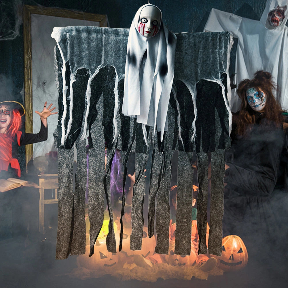 Skeleton Hanging Ghost Halloween Decoration for Haunted House and Party Scenes