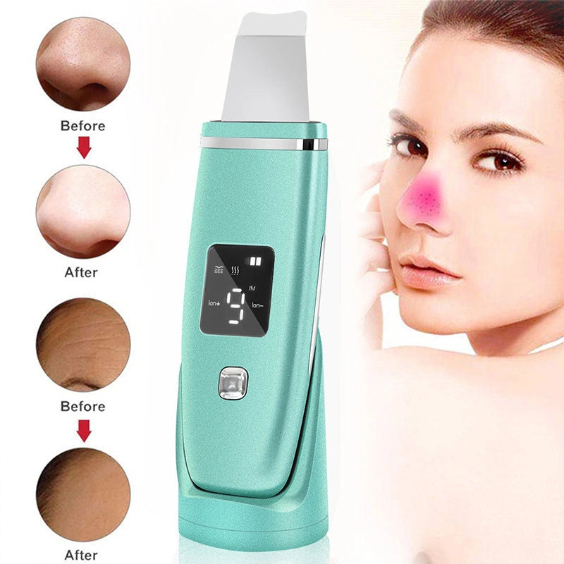 Ultrasonic Vibration Blackhead Remover with LED Display and 24000RPM Frequency
