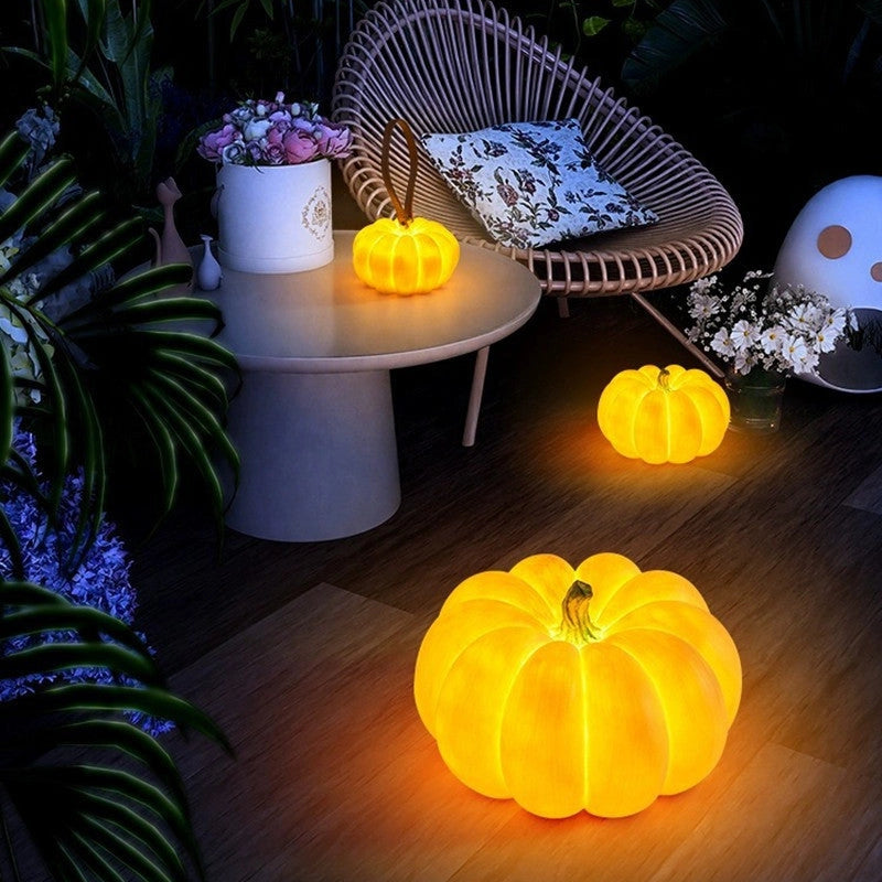 Solar Pumpkin Lights for Outdoor Halloween Decorations