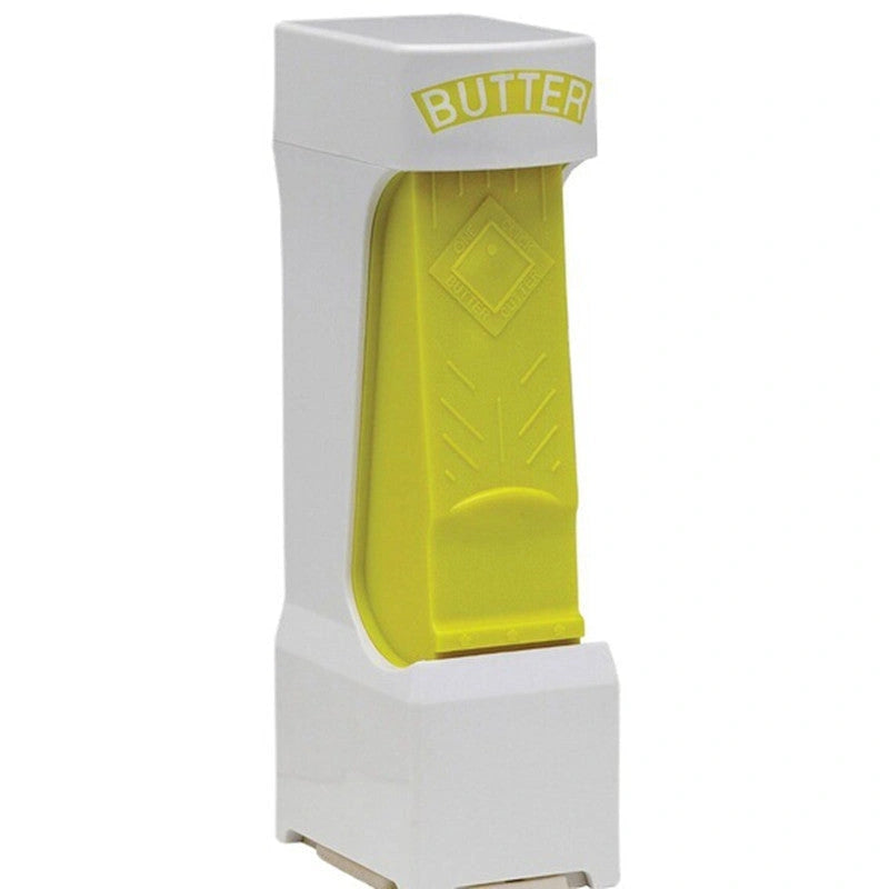 Stick Butter Cutter Cheese Slicer with One-Button Dispenser for Kitchen Use