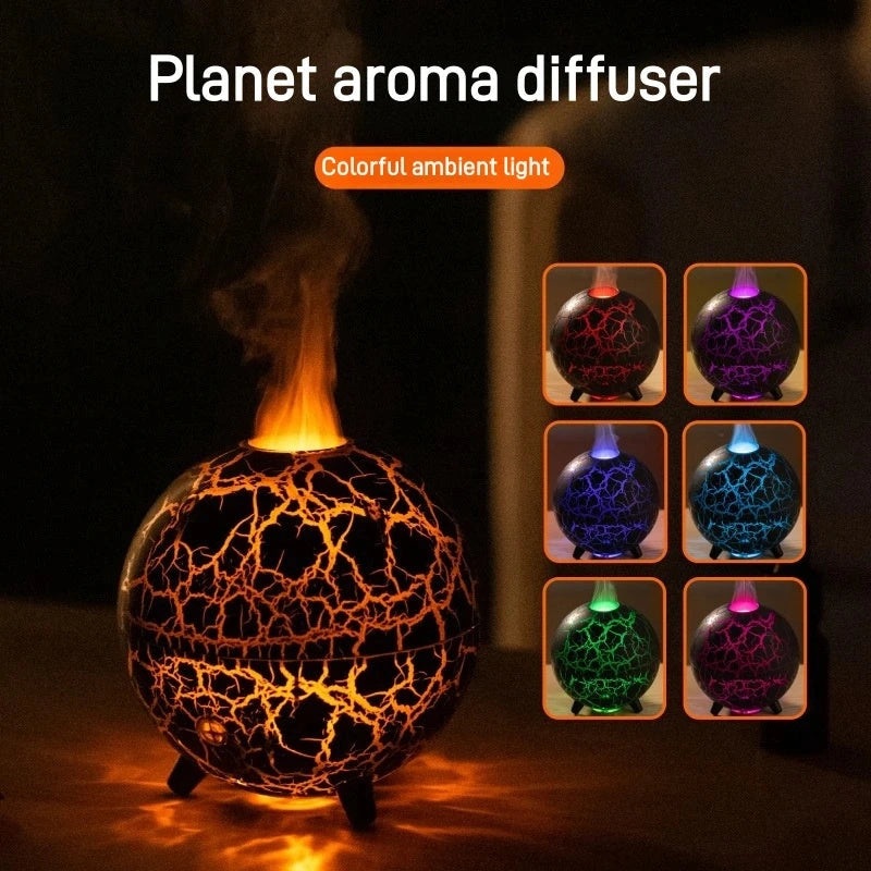 Creative Planet Colourful Atmosphere Lamp with USB Humidifier and 200ml Water Tank