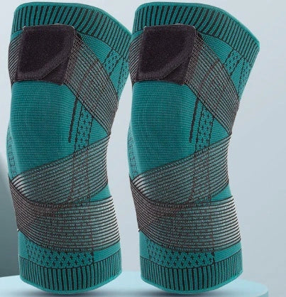 Nylon Sports Knee Pads with Adjustable Strap in Multiple Sizes