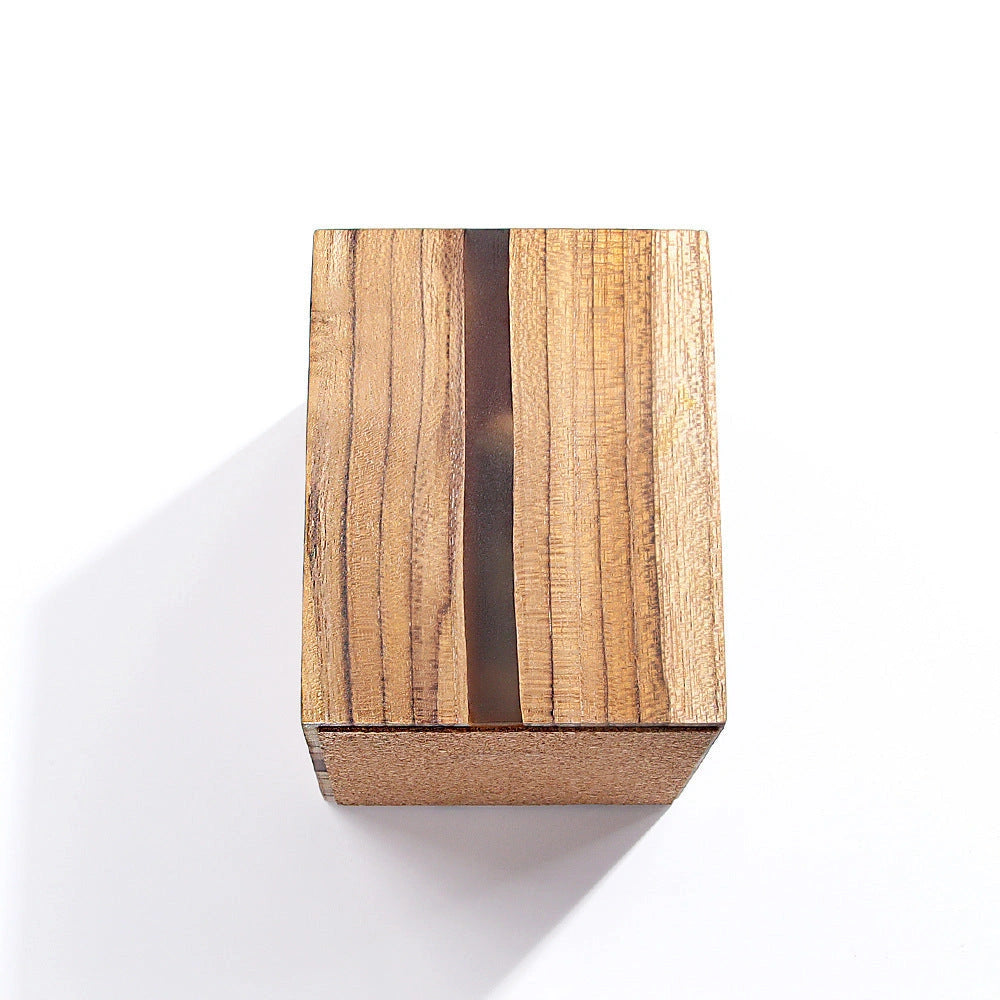 Adjustable Wooden LED Desk Lamp with USB Charging