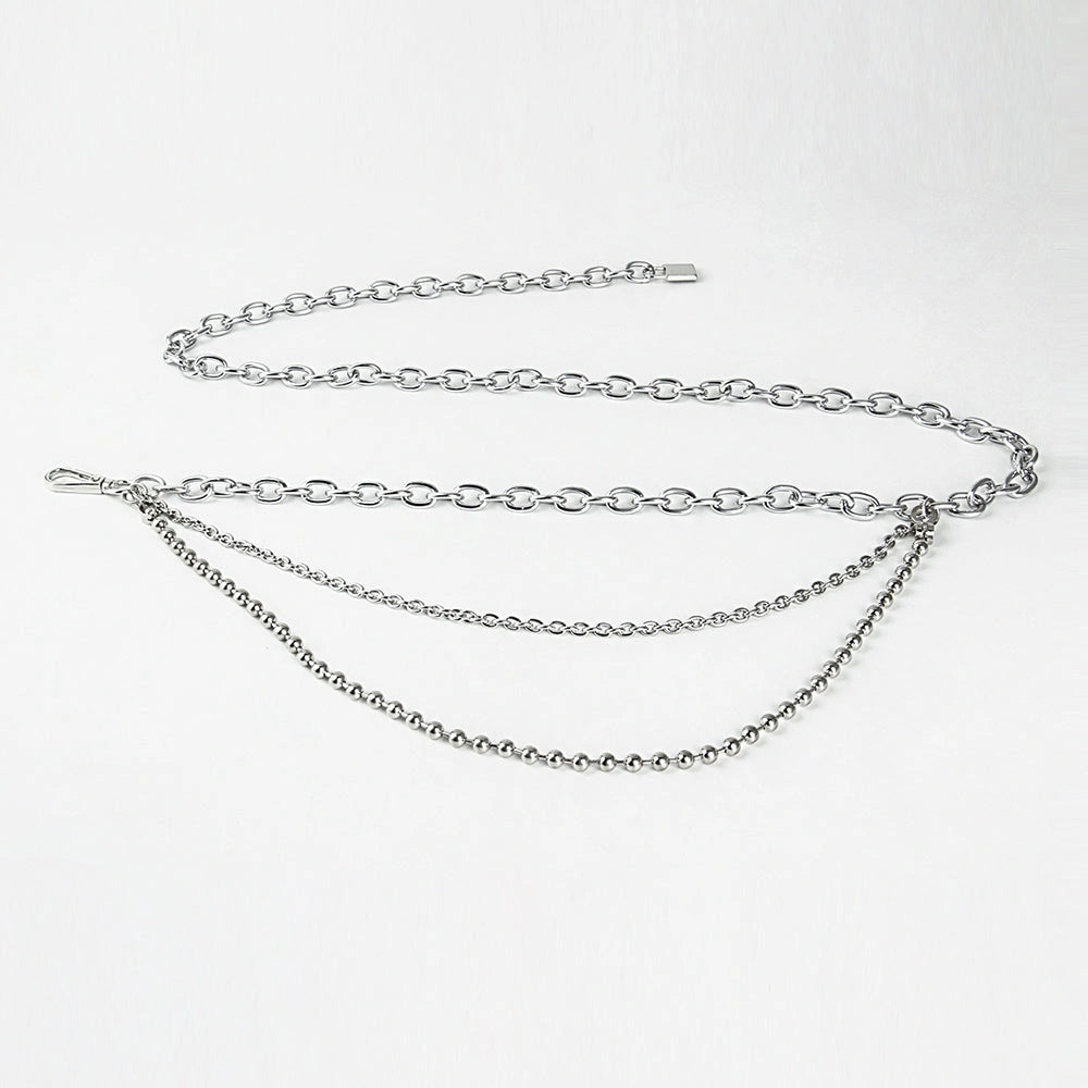 Adjustable alloy waist chain for summer styling