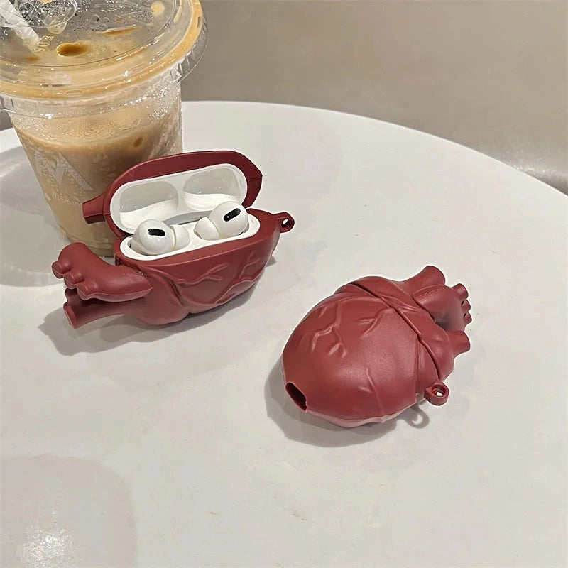 3D Heart Design Silicone Case for AirPods Pro and 3rd Generation