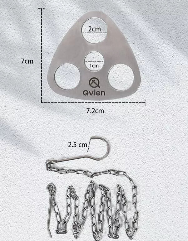 Stainless Steel Triangle Hanging Pot Support for Camping