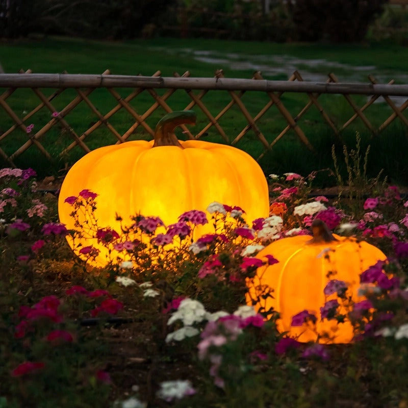 Solar Pumpkin Lights for Outdoor Halloween Decorations