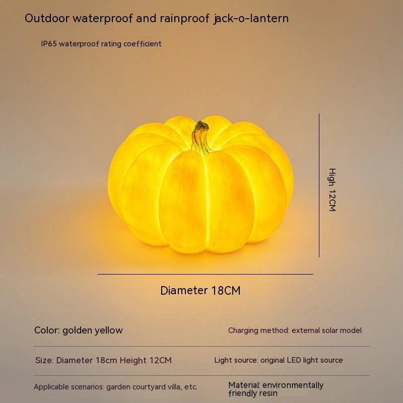 Solar Pumpkin Lights for Outdoor Halloween Decorations